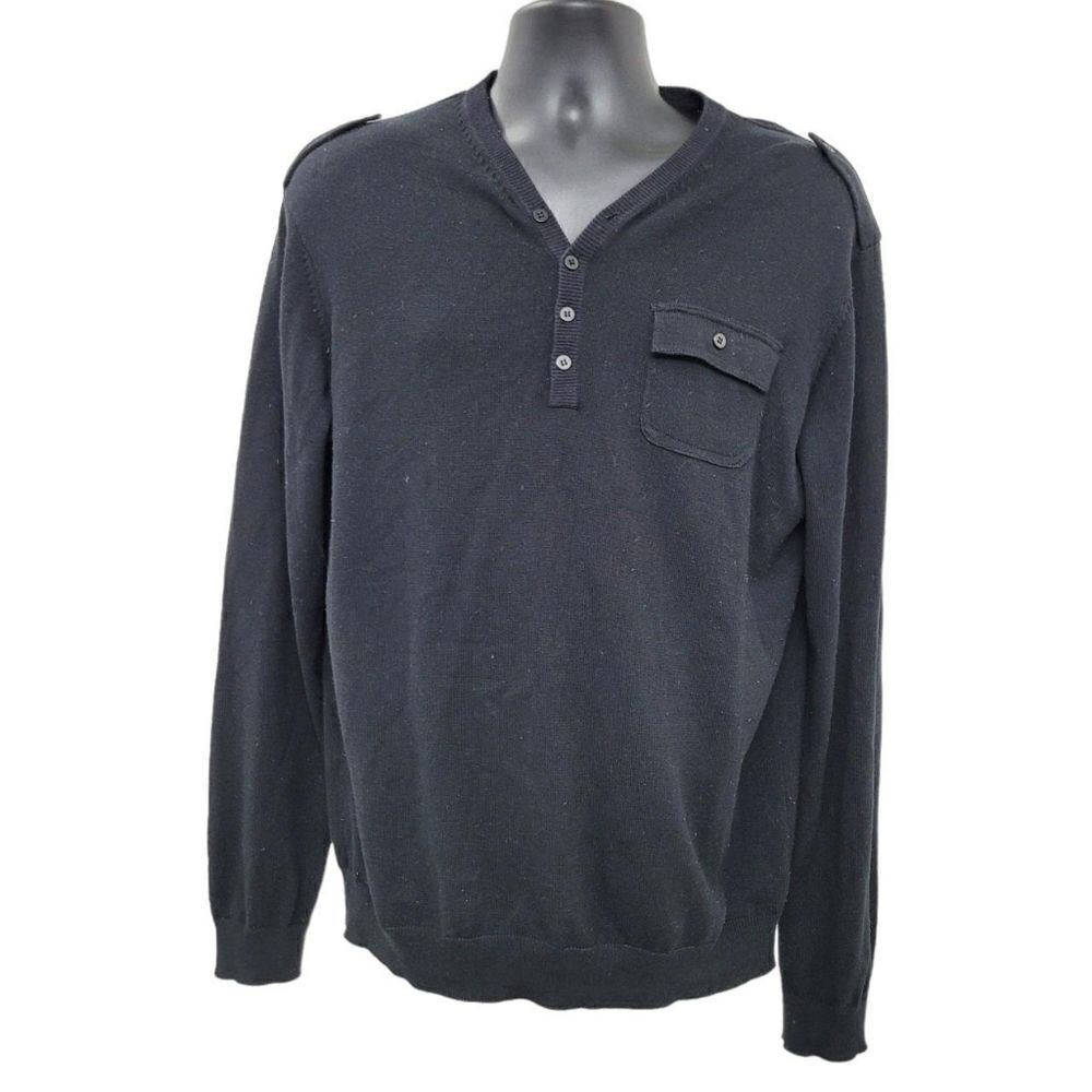 2/$20 Y2K Top Fashion Black Sweater Top Size: M